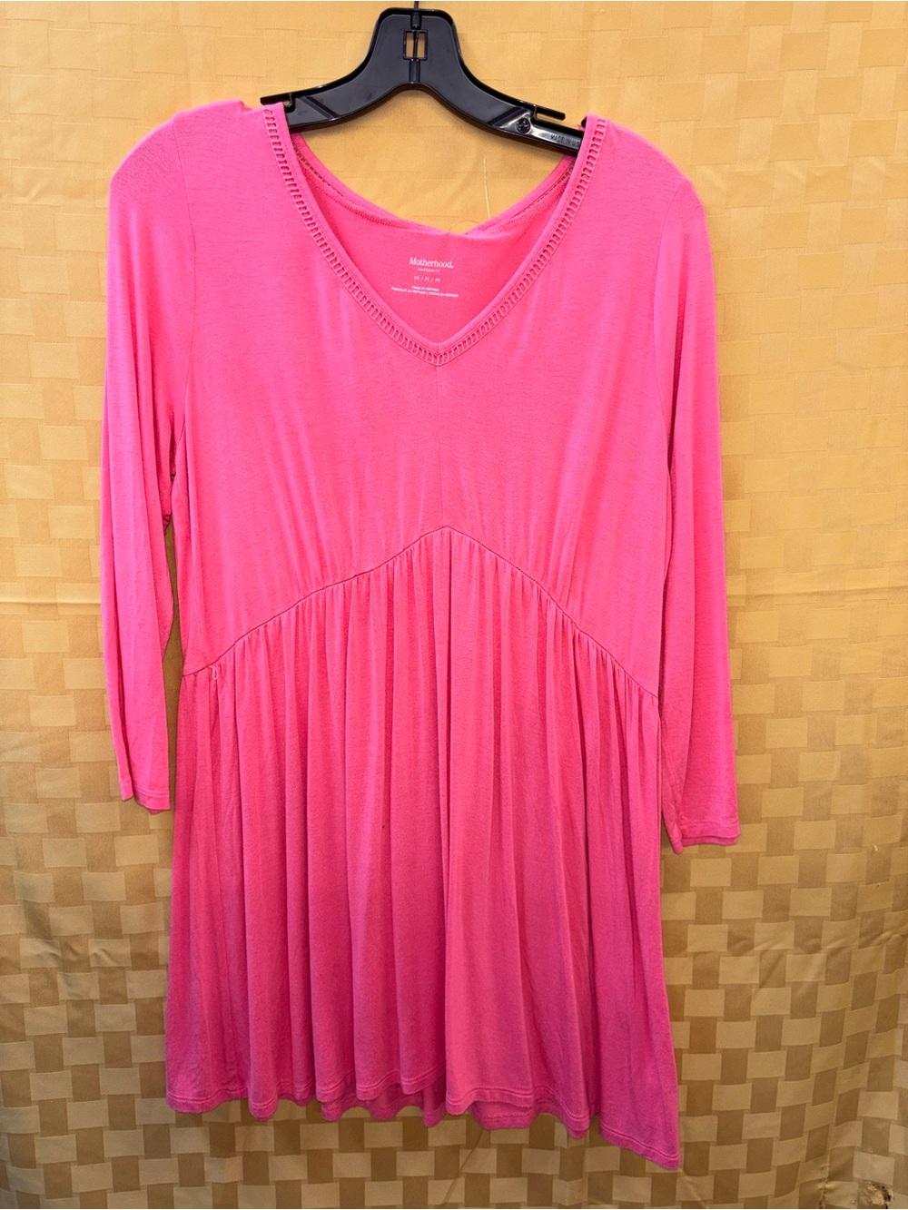 Motherhood Bright Pink V-Neck Maternity Top